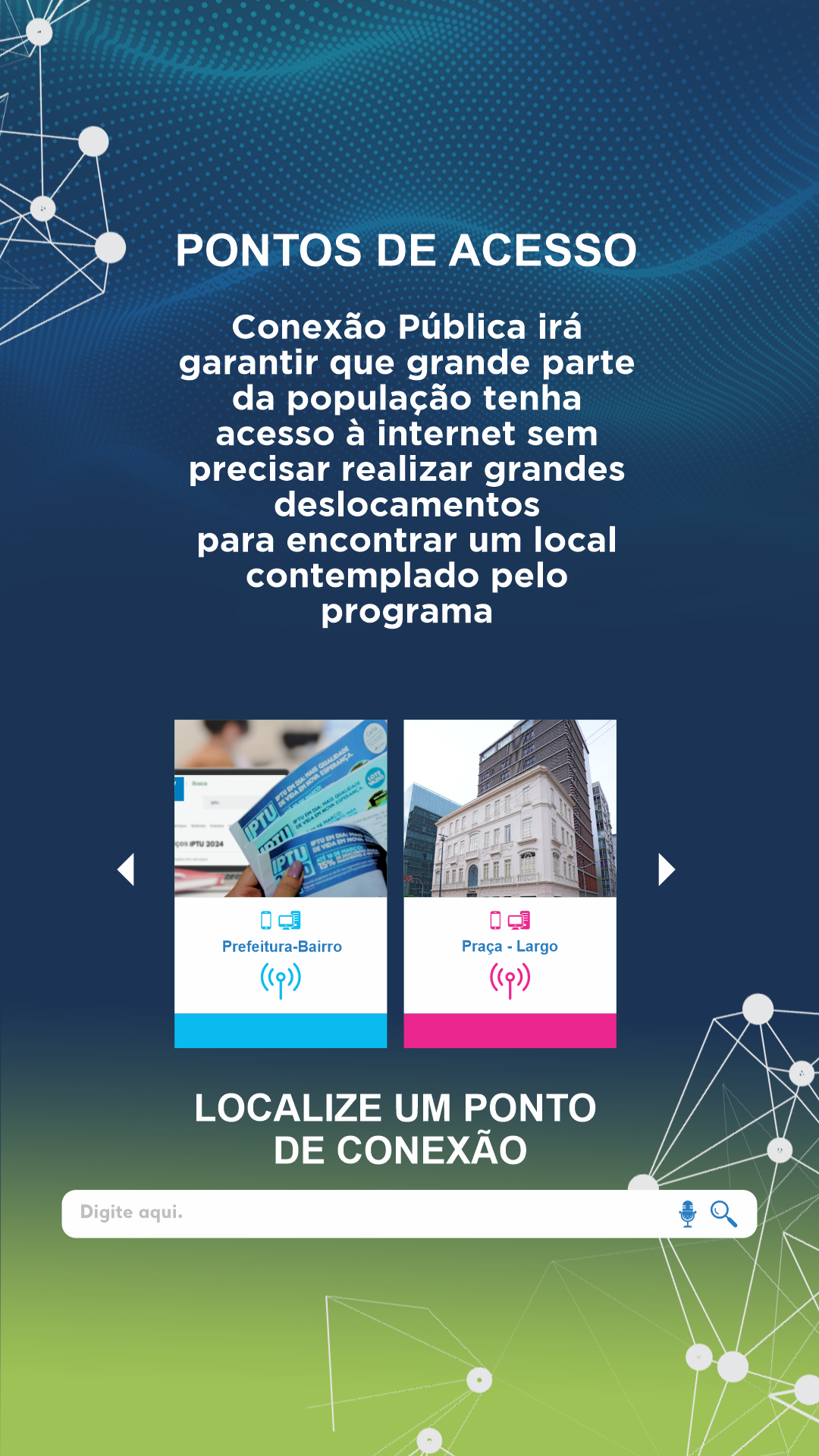 Pontos de acesso do Conecta Salvador